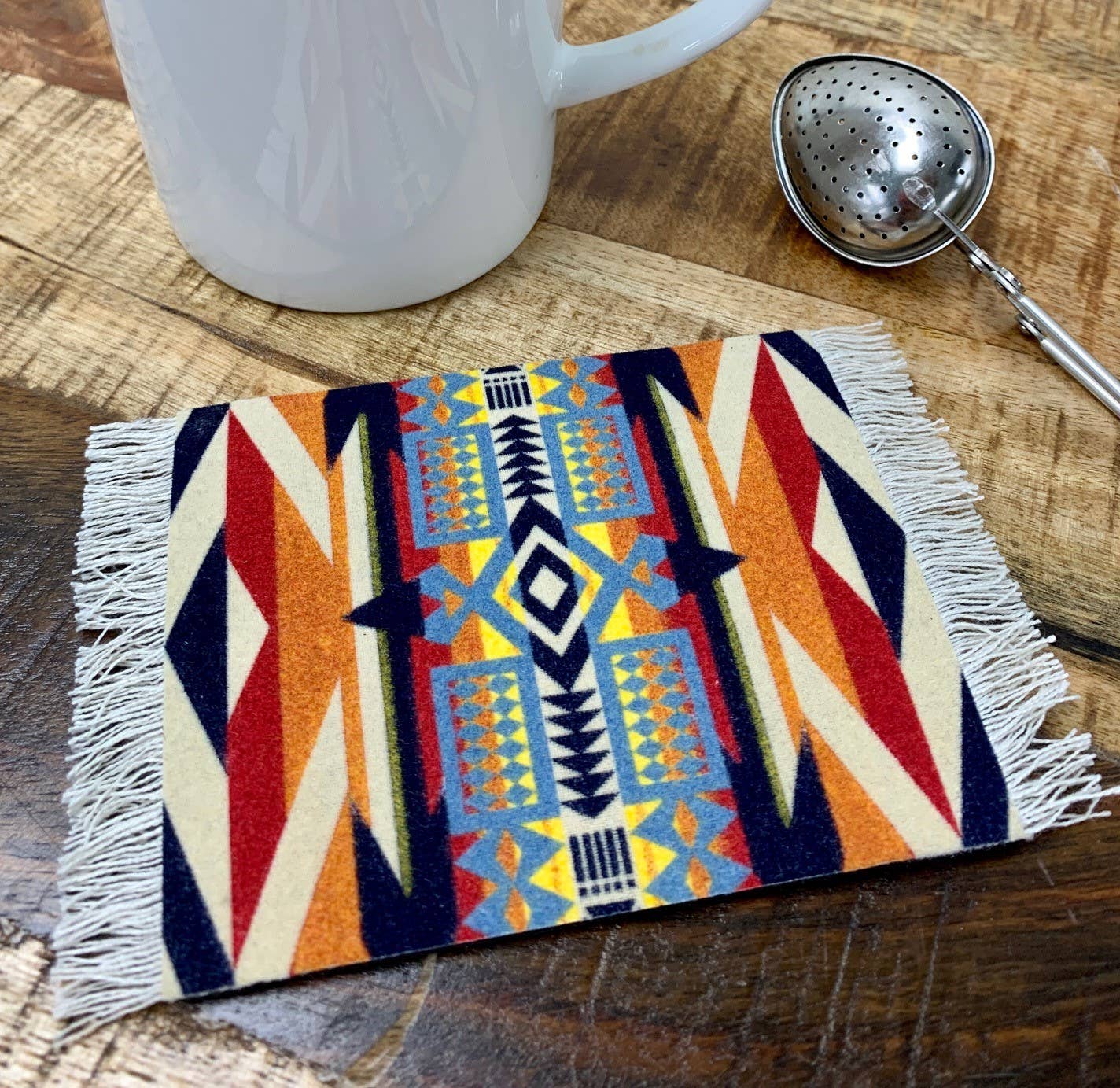 4 Pc CoasterRug Set Pendleton Fire Legend LU