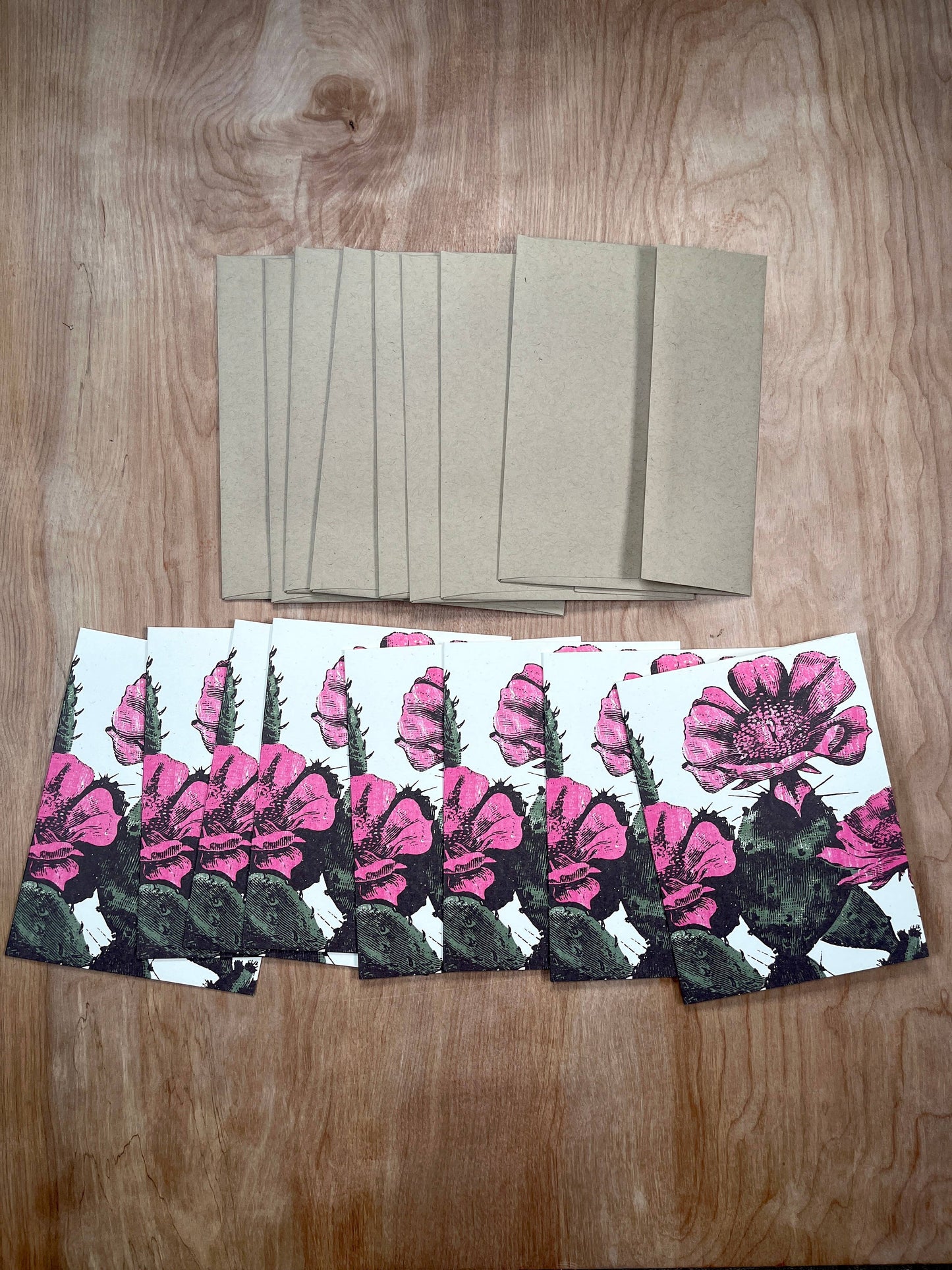 Prickly Pear Cactus Greeting Cards-8 Cards LU