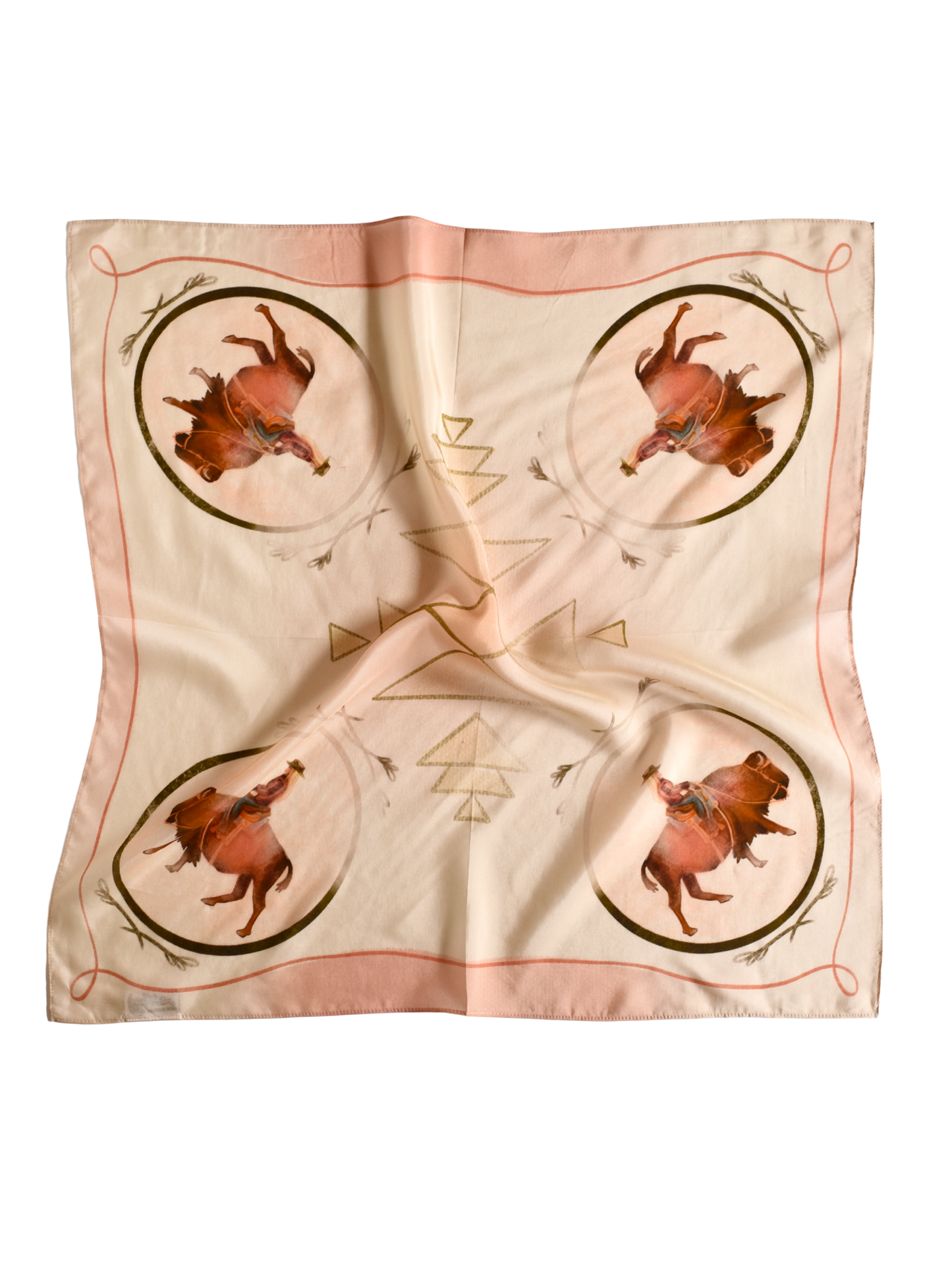Roamin' Cowgirl Bison Western Scarf Wild Rag LU