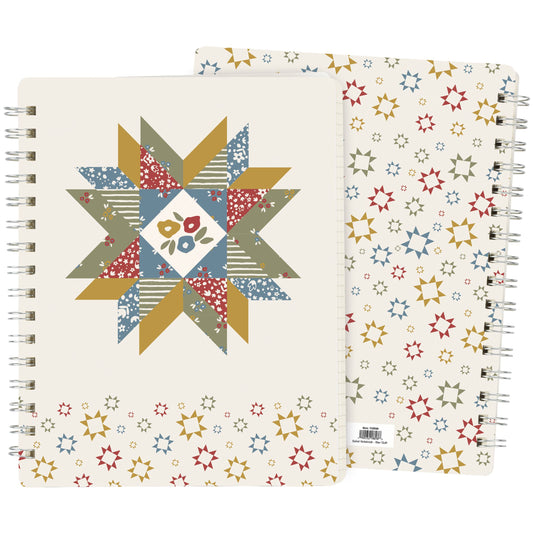 Star Quilt Spiral Notebook LU