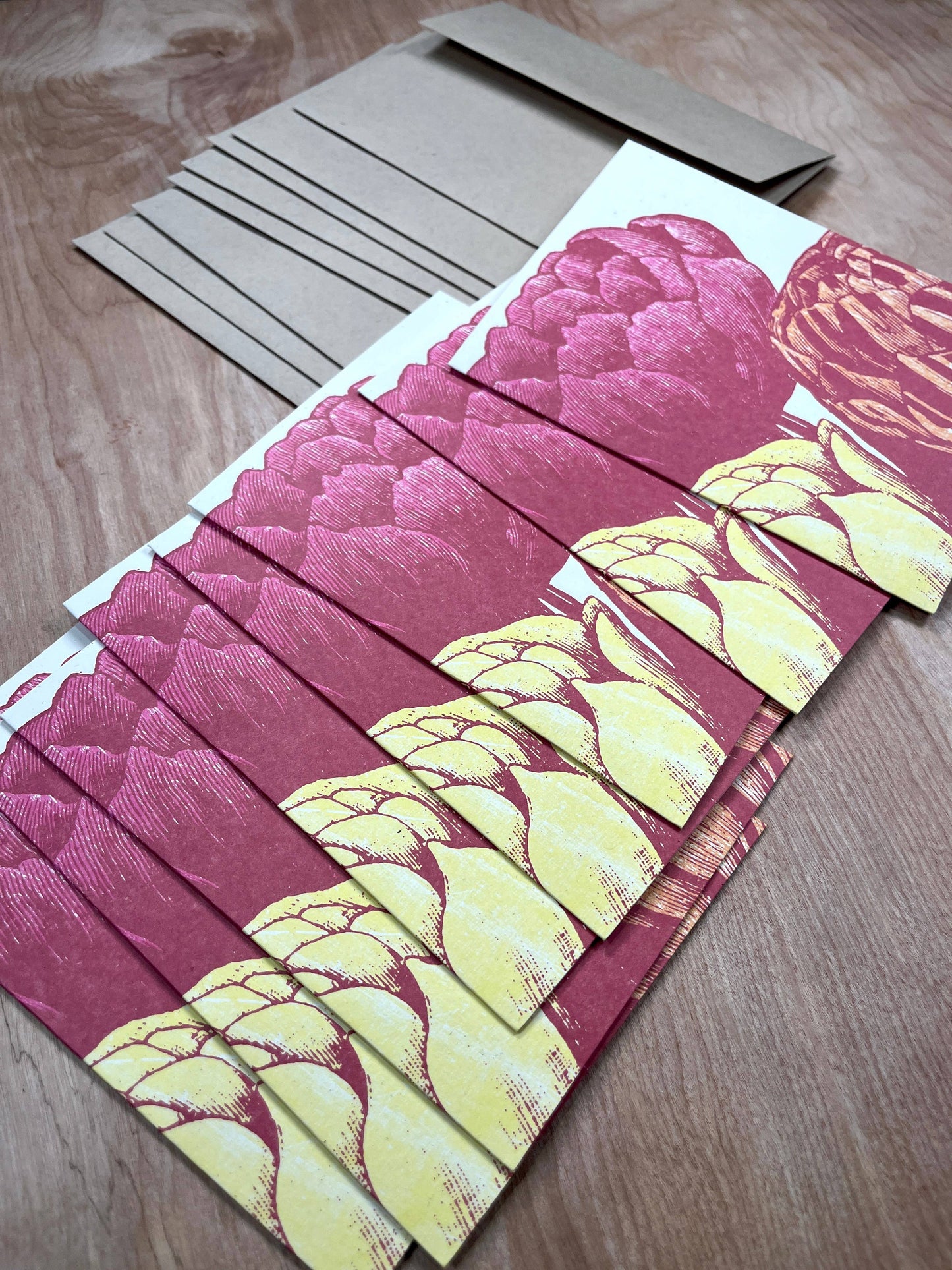 Triple Tulips Greeting Cards