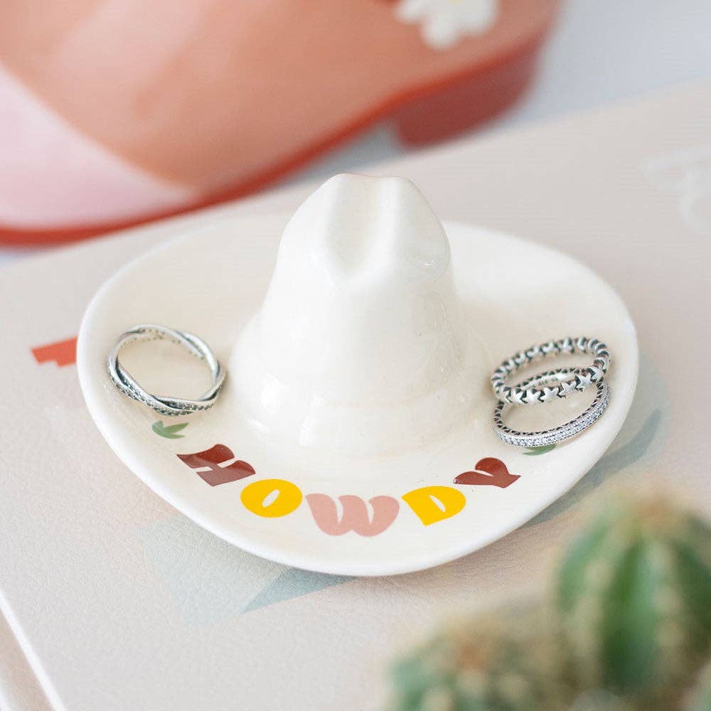 Howdy Cowboy Hat Trinket Dish-LU