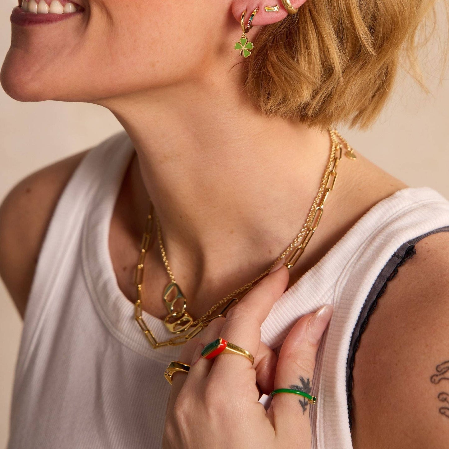 Soda Tab Necklace: Gold HP