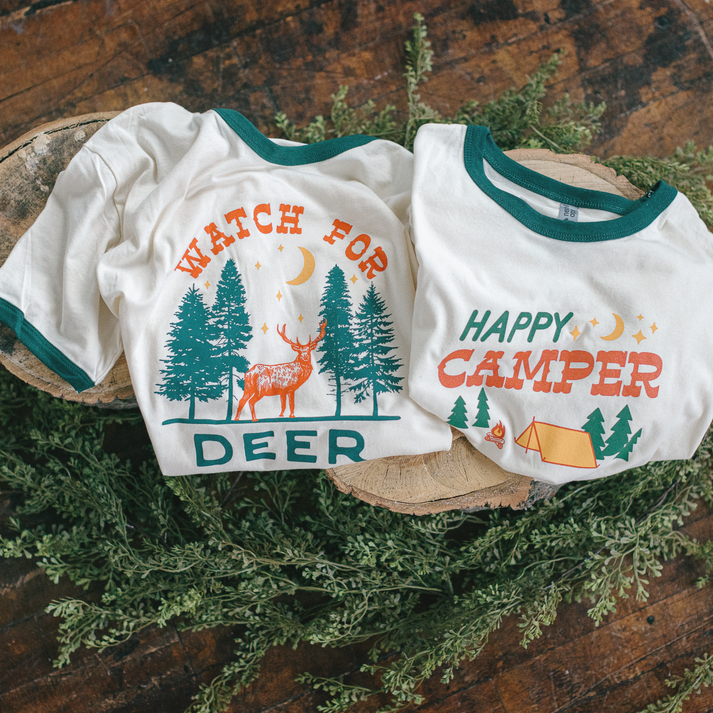 Watch for Deer Adult T-Shirt, Midwest T-Shirt, Graphic Tee: L