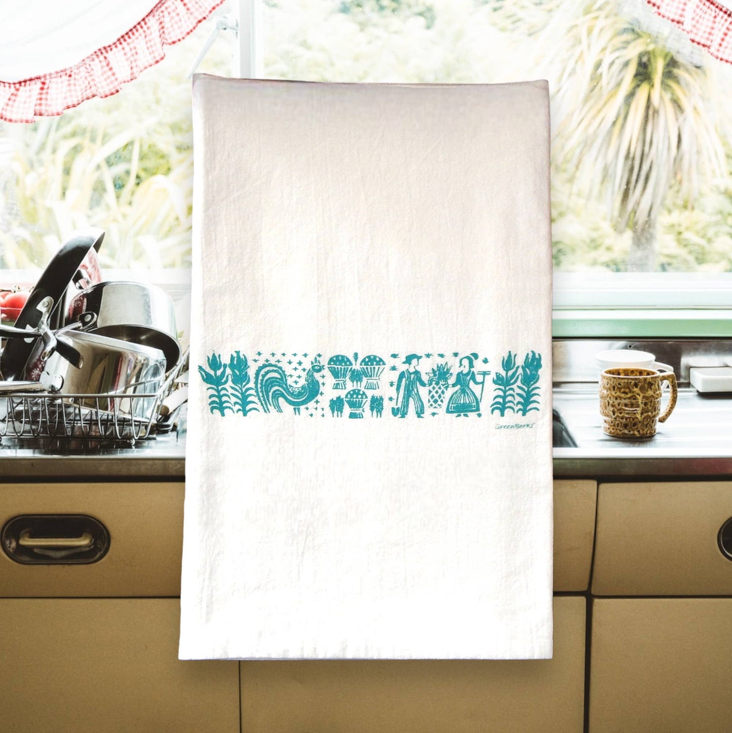 Butterprint Dish Towel | Tea Towels | Flour Sack Dish Towel LU