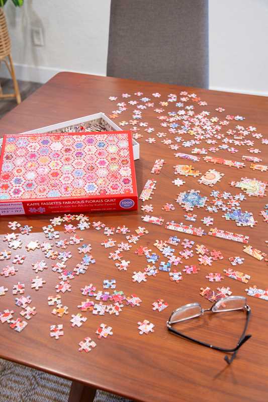 Kaffe Fassett's Fabulous Florals Quilt Jigsaw Puzzle for Adults
