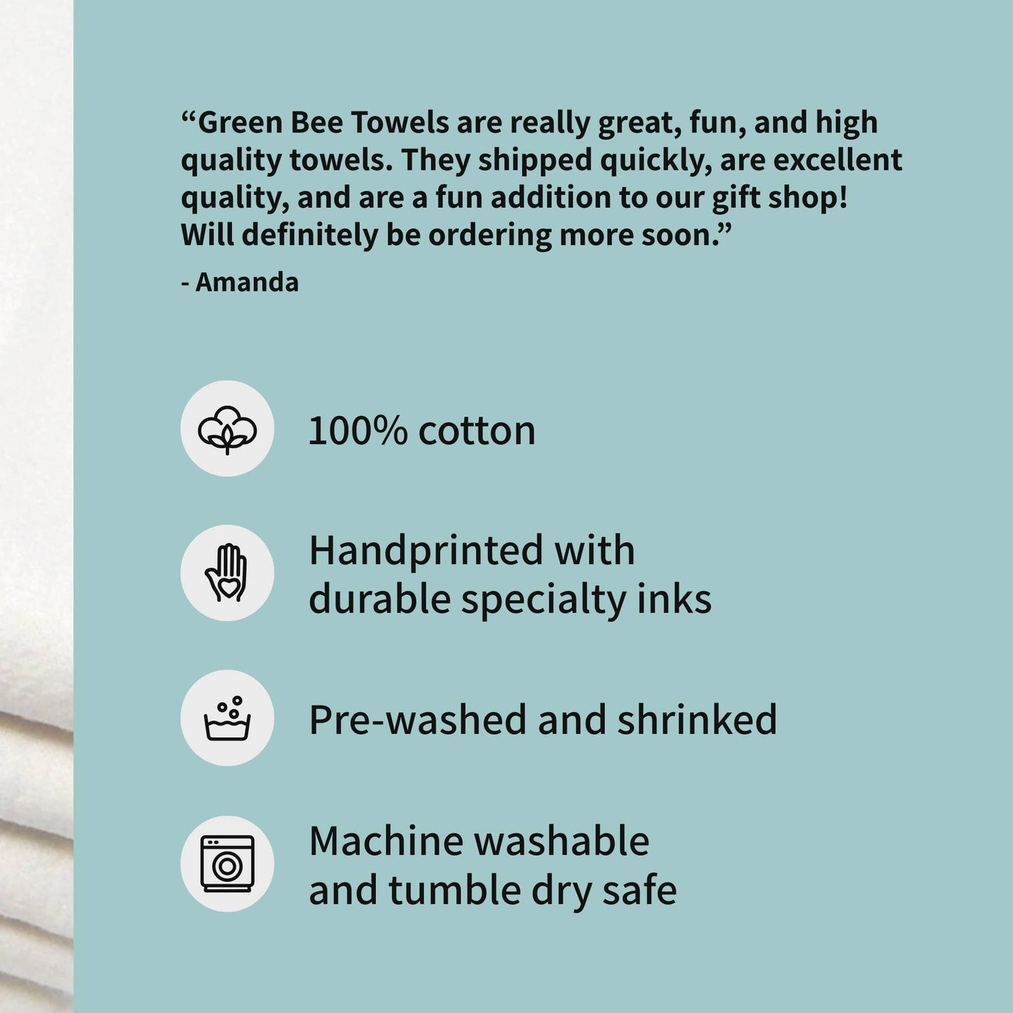 Butterprint Dish Towel | Tea Towels | Flour Sack Dish Towel LU