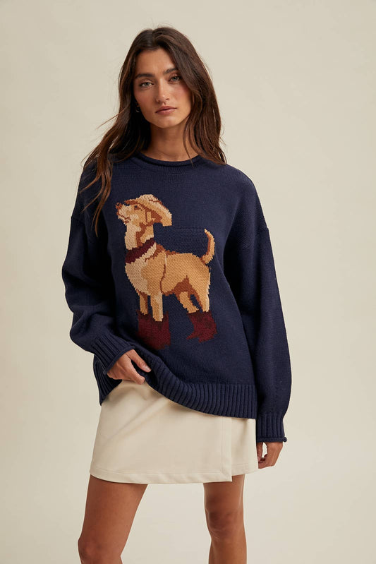 WESTERN DOG PULLOVER SWEATER HP