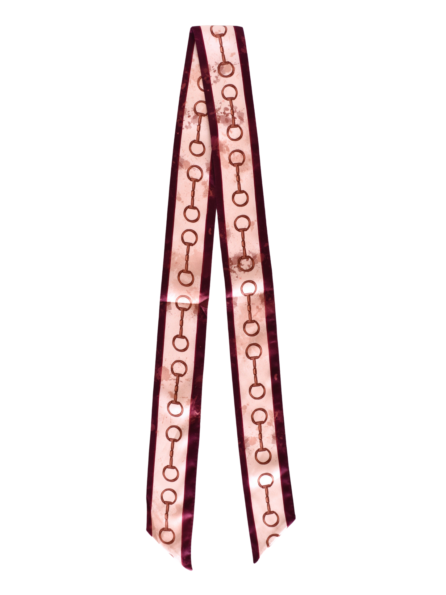 Show Day Dee Ring Snaffle Bit Silk Western Cowgirl Twilly Scarf LU