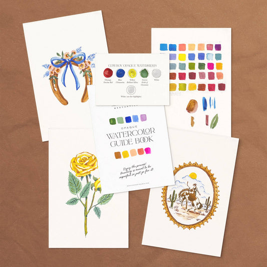 Watercolor Painting Kit: Vintage Cowboy
