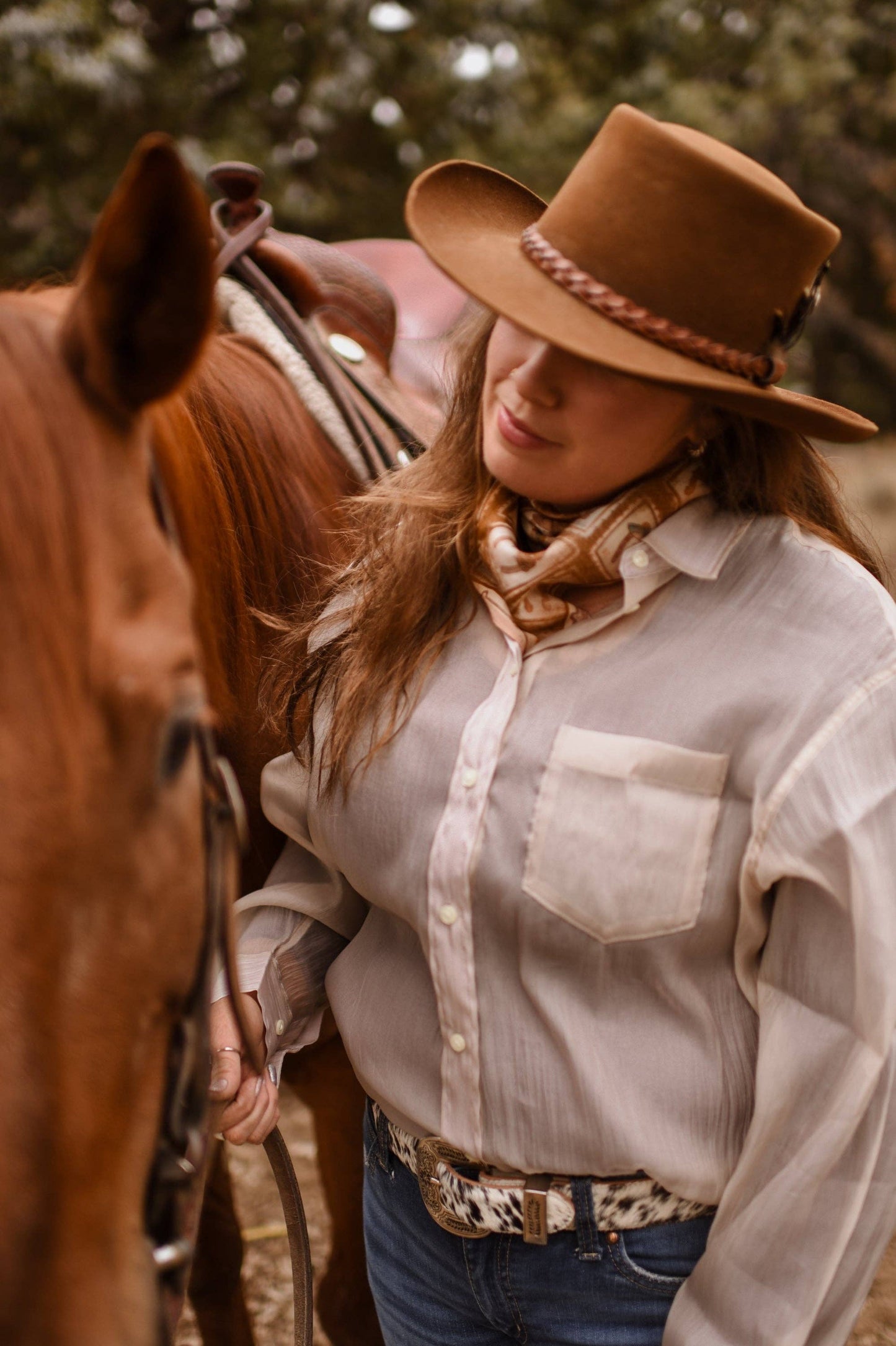 Postal Field Study Wild Rag Western Silk Scarf LU