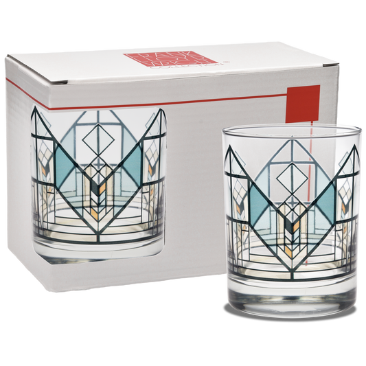 Frank Lloyd Wright Geneva Tulip Green DOF 14-Ounce Glass