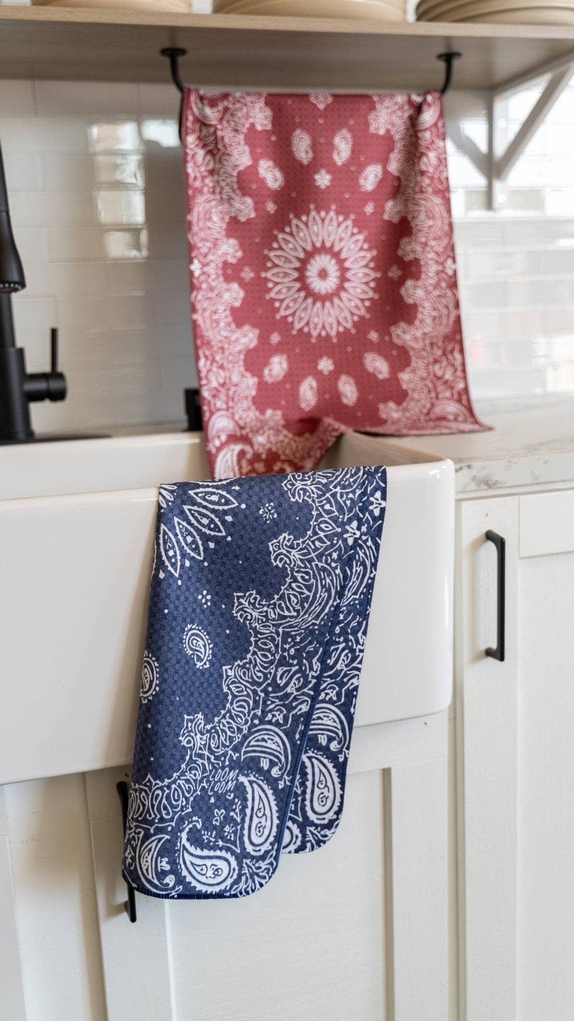 Navy Bandana Kitchen Towel