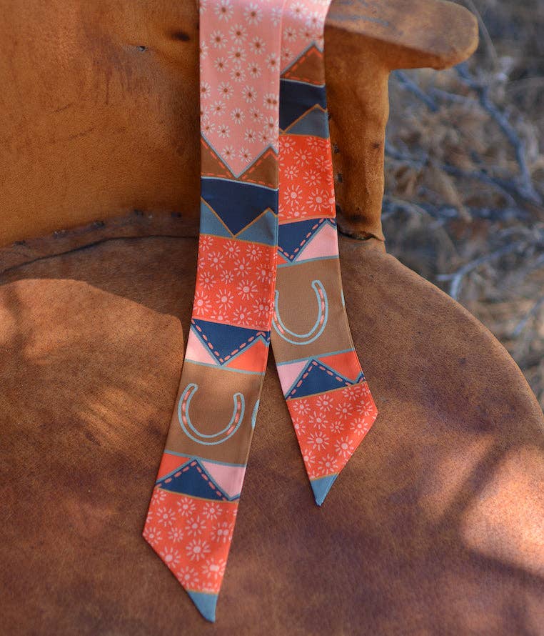 Frontier Bound Quilted Patchwork Silk Twilly LU