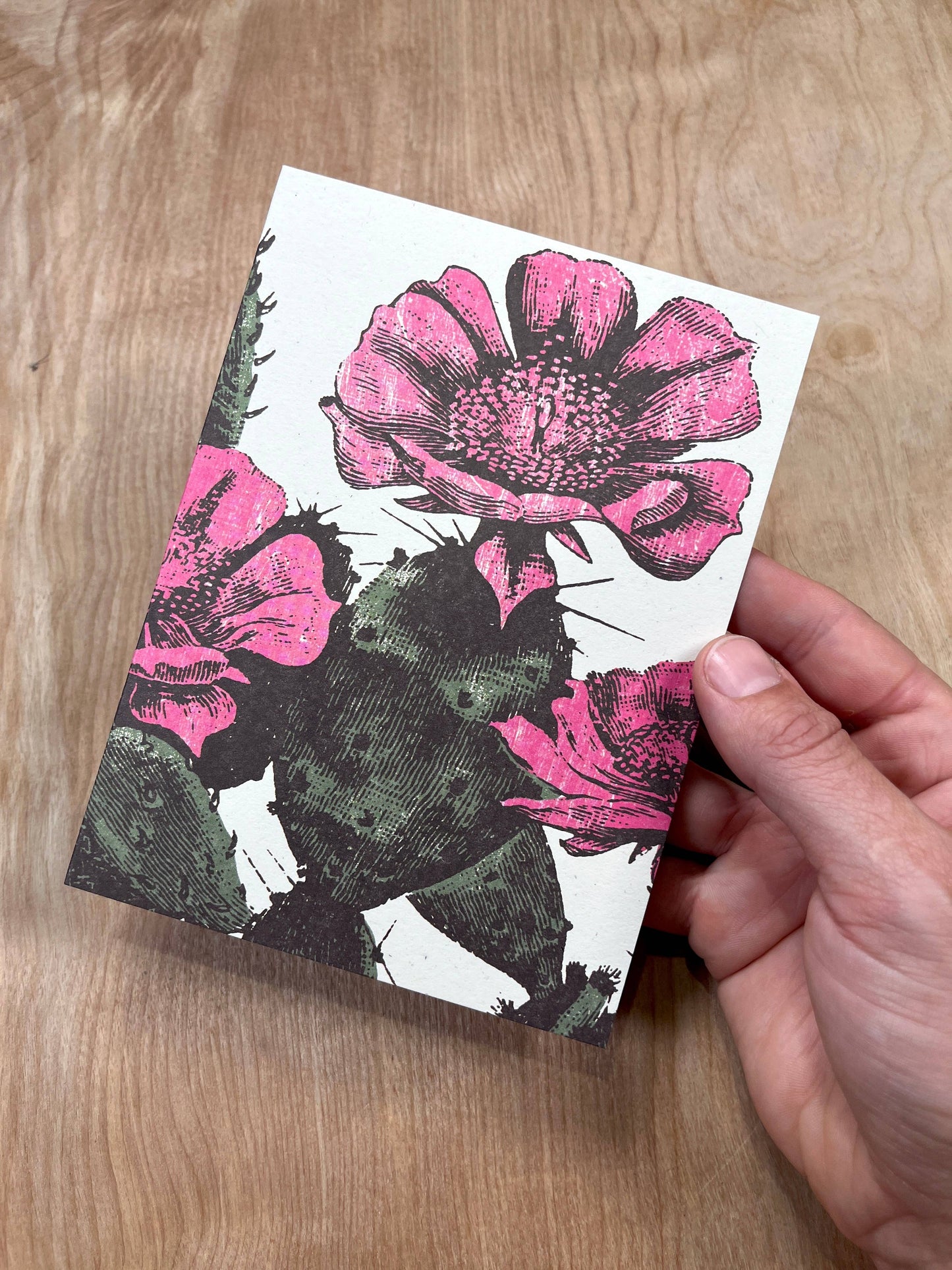 Prickly Pear Cactus Greeting Cards-8 Cards LU