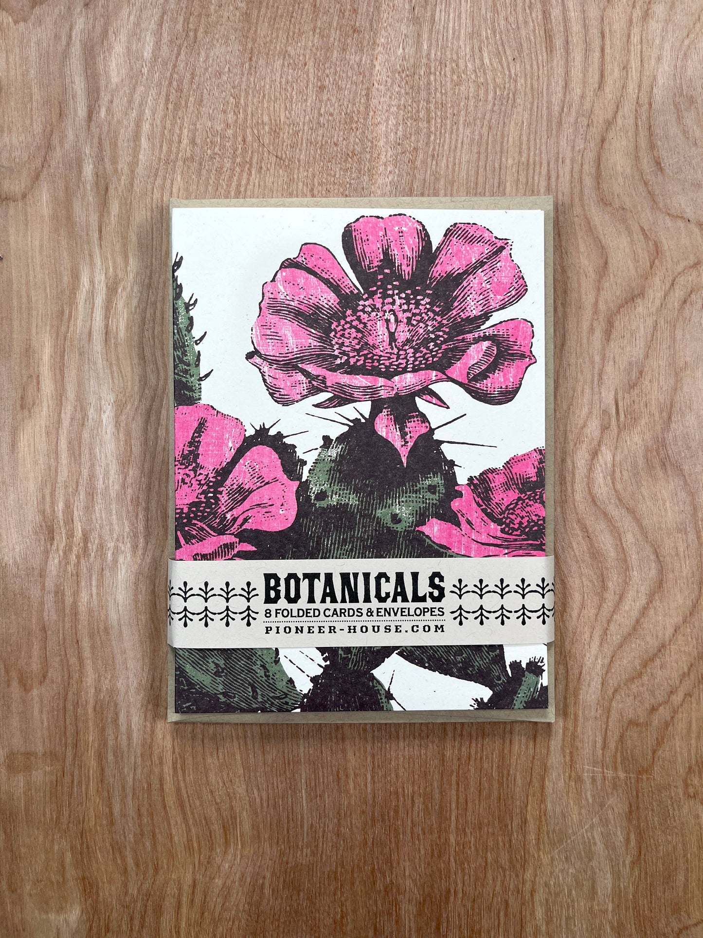 Prickly Pear Cactus Greeting Cards-8 Cards LU