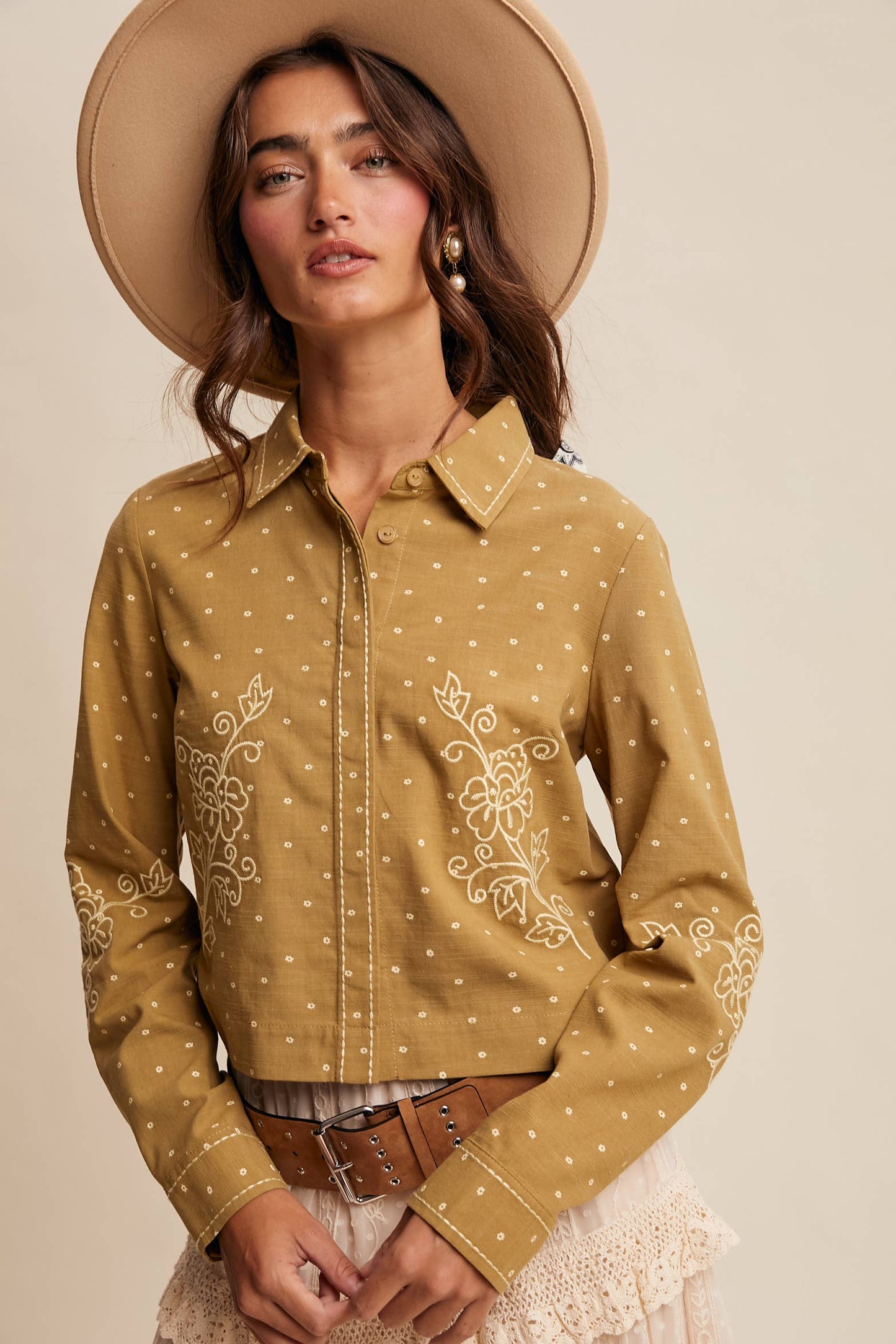 Embroidered Western Cotton Shirt HP