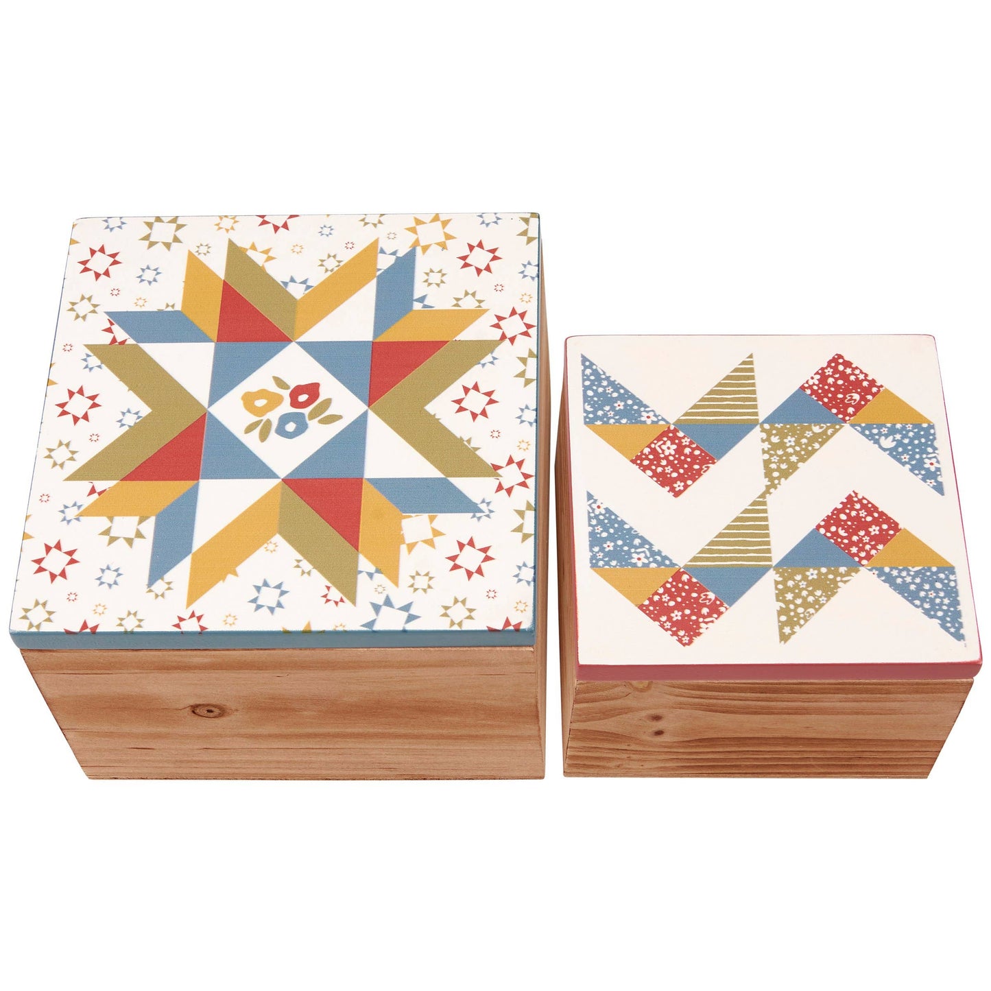 Star Quilt Large Hinged Box LU