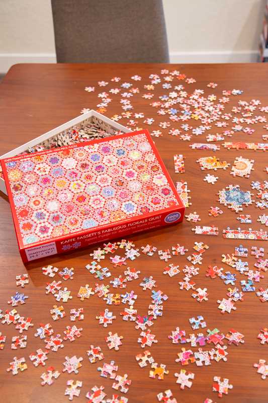 Kaffe Fassett's Fabulous Florals Quilt Jigsaw Puzzle for Adults