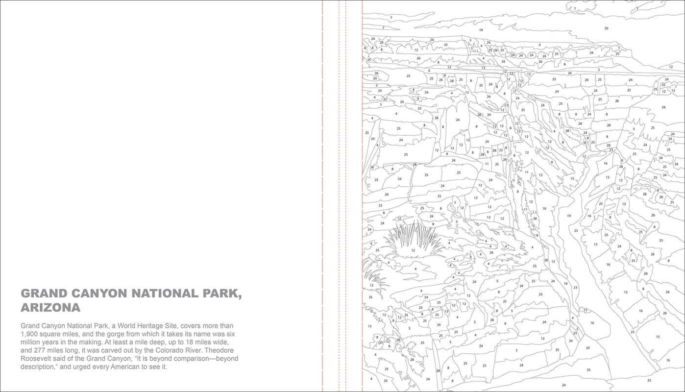 National Parks Color-by-Number