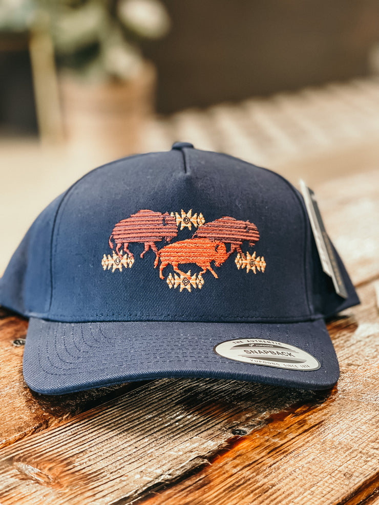 Buffalo Embroidered Hat- Navy
