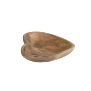 Wood Heart Shaped Dish