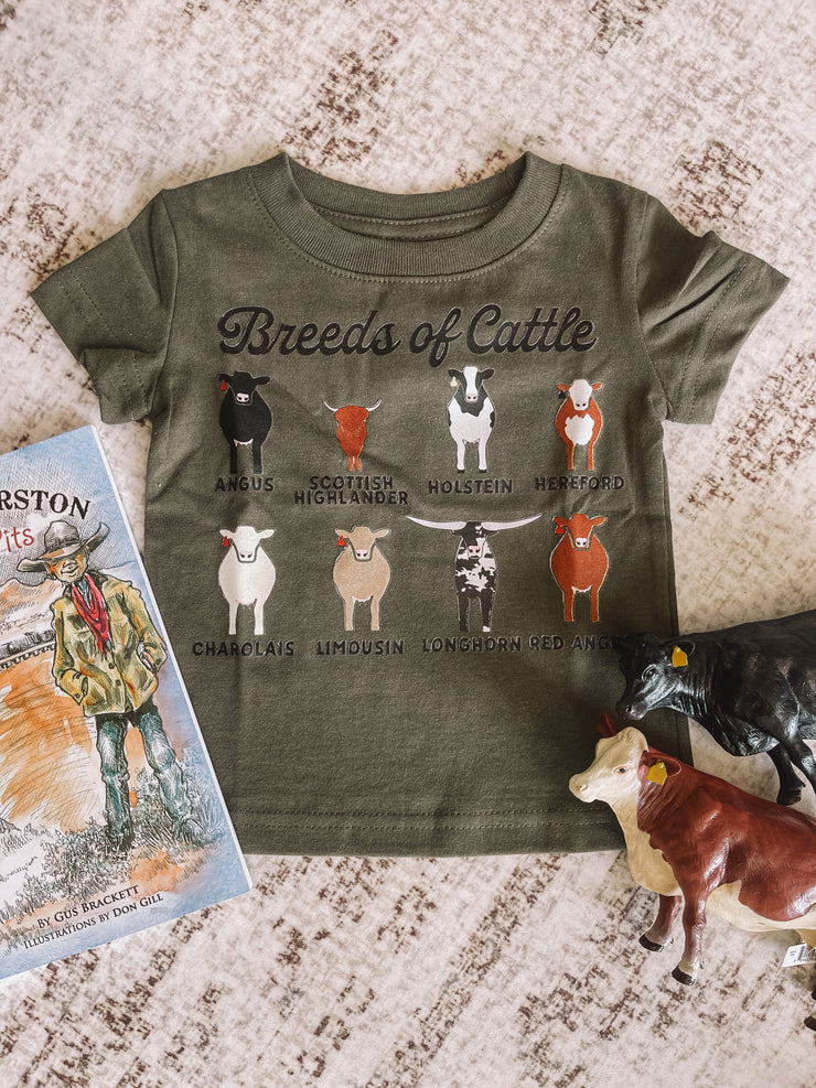 Breeds of Cattle Kid’s Tee