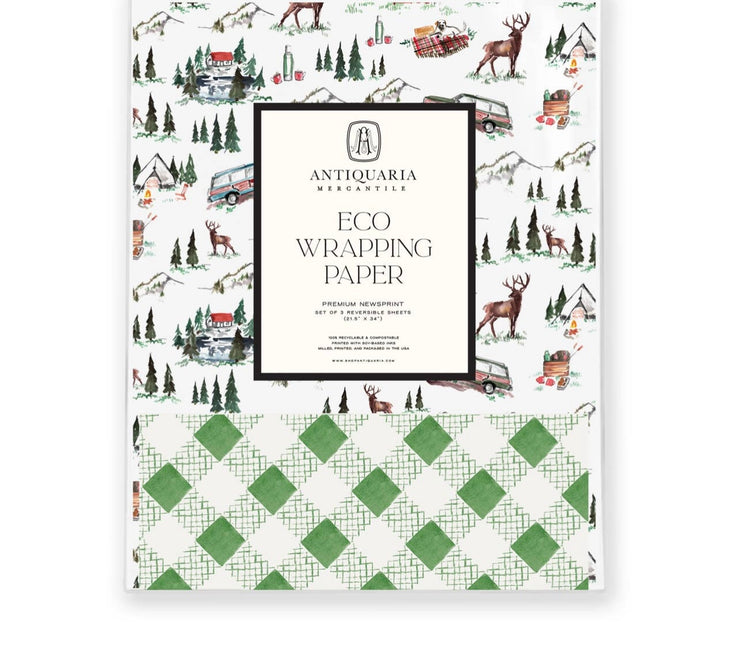 Mountain Cabin Eco Gift Wrap