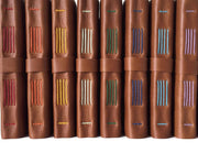 Lined Leather Journal- Navy