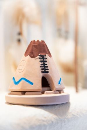 Teepee Incense Burner with Natural Piñon Incense