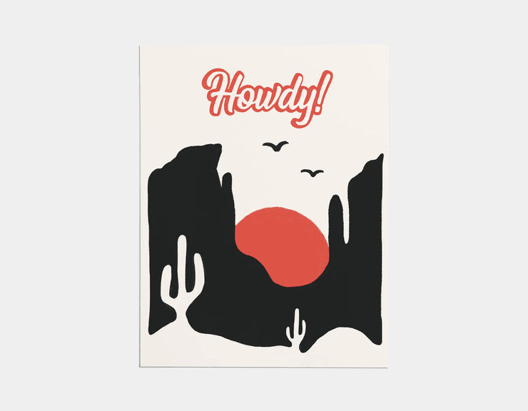 Howdy Greeting Card